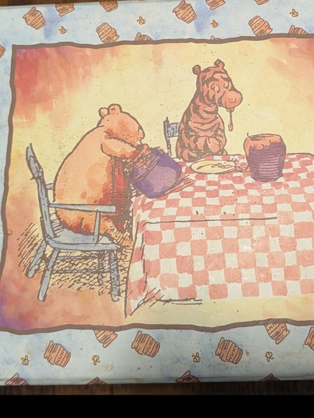 Vintage Winnie the Pooh Classic Pooh Decorative Storage Box